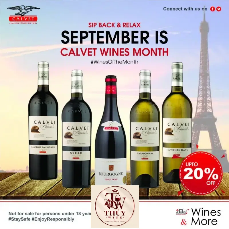 Mua vang phap calvet varietals do trang nhap khau cao cap giá rẻ tại Sài Gòn