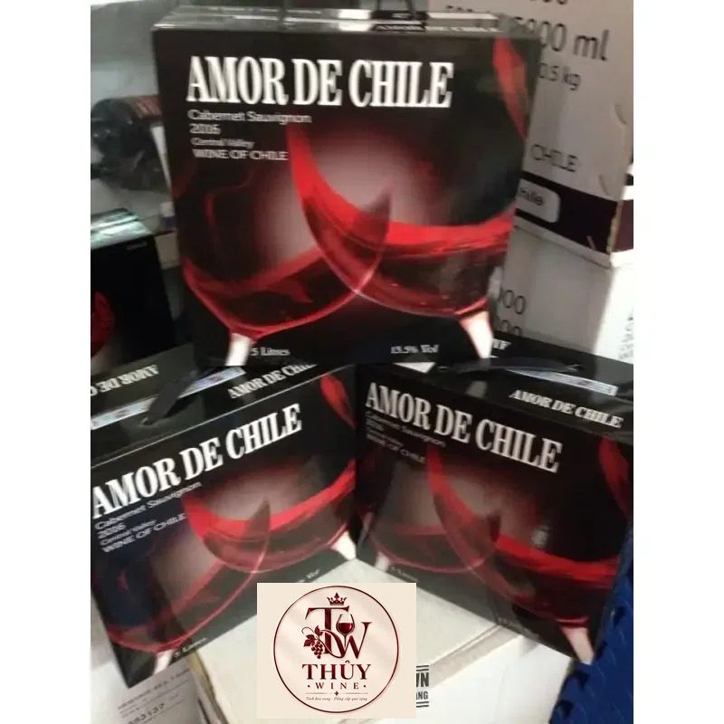 Vang bịch Chile AMOR DE CHILE 3 LÍT, 5 LÍT