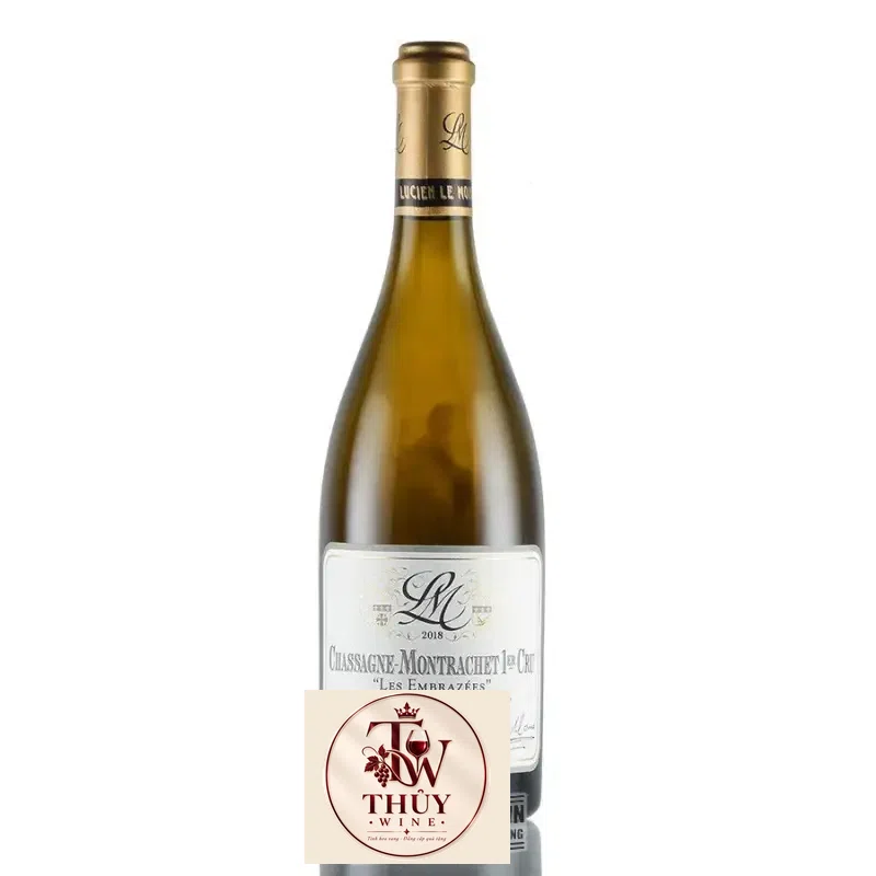 Vang Pháp Chassagne Montrachet Les Embrazees Lucien Le Moine uống ngon