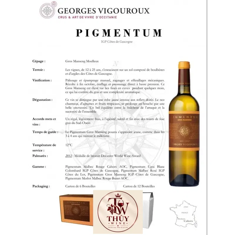 vang phap pigmentum cotes de gascogne sauvignon blanc mua ở đâu giá rẻ nhất