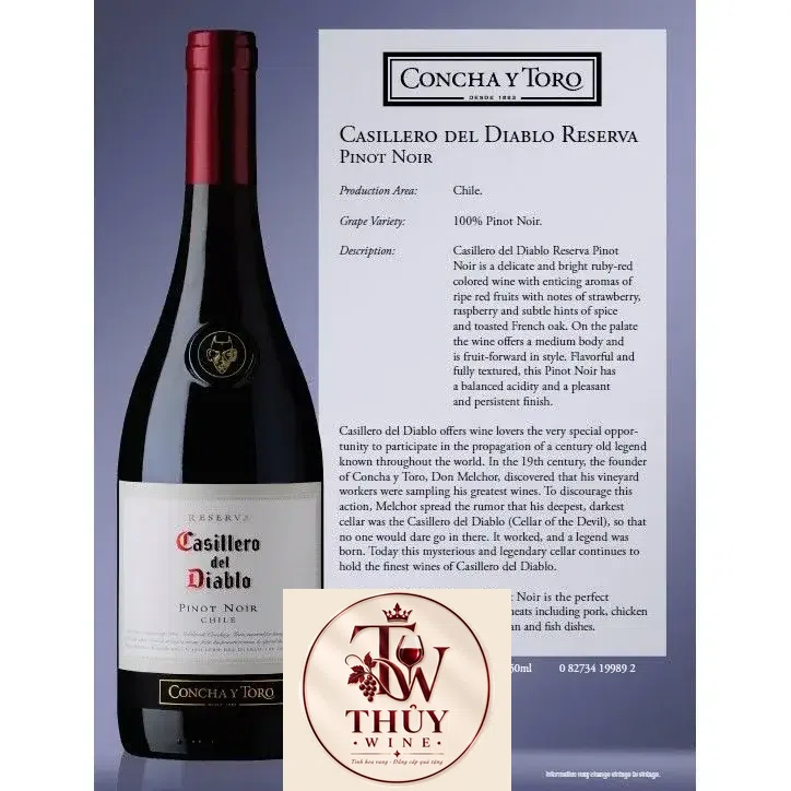 Vang Chile Casillero Del Diablo Pinot Noir