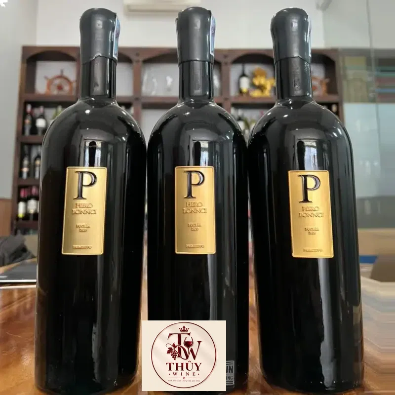Vang Ý P Piero Bonnci Primitivo Puglia 17 độ uống ngon