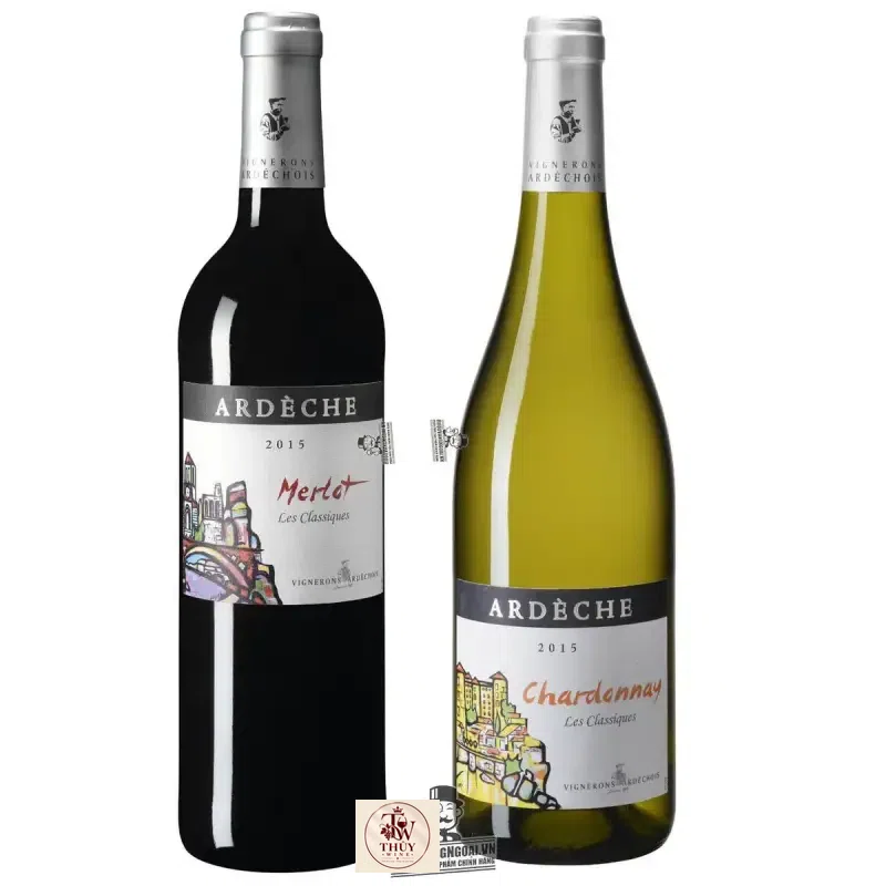 Vang Pháp Ardeche Vignerons Ardechois Les Classiques Syrah Chardonnay