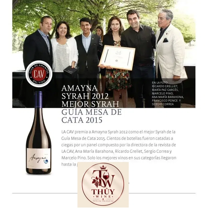 Vang Chile Amayna Syrah