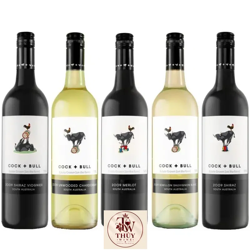 Rượu vang Cock Bull Shiraz Chardonnay uống ngon