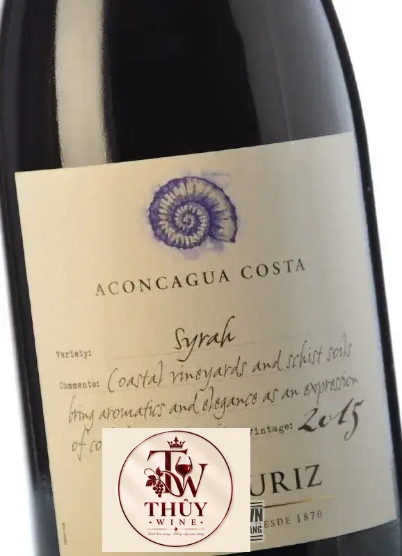 Kết quả hình ảnh cho ACONCAGUA COSTA syrah ERRAZURIZ