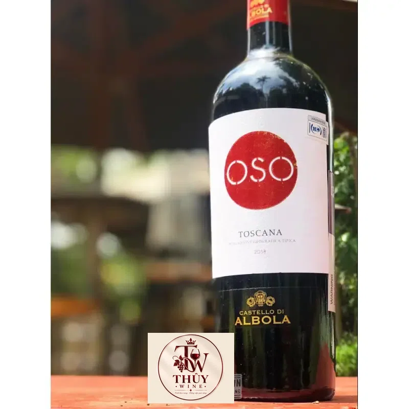 Giá vang y oso toscana castello di albola red