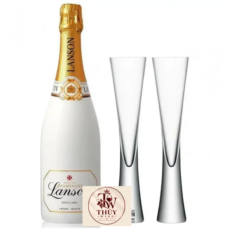 Mua ruou champagne lanson white label giá rẻ tại Hà Nội