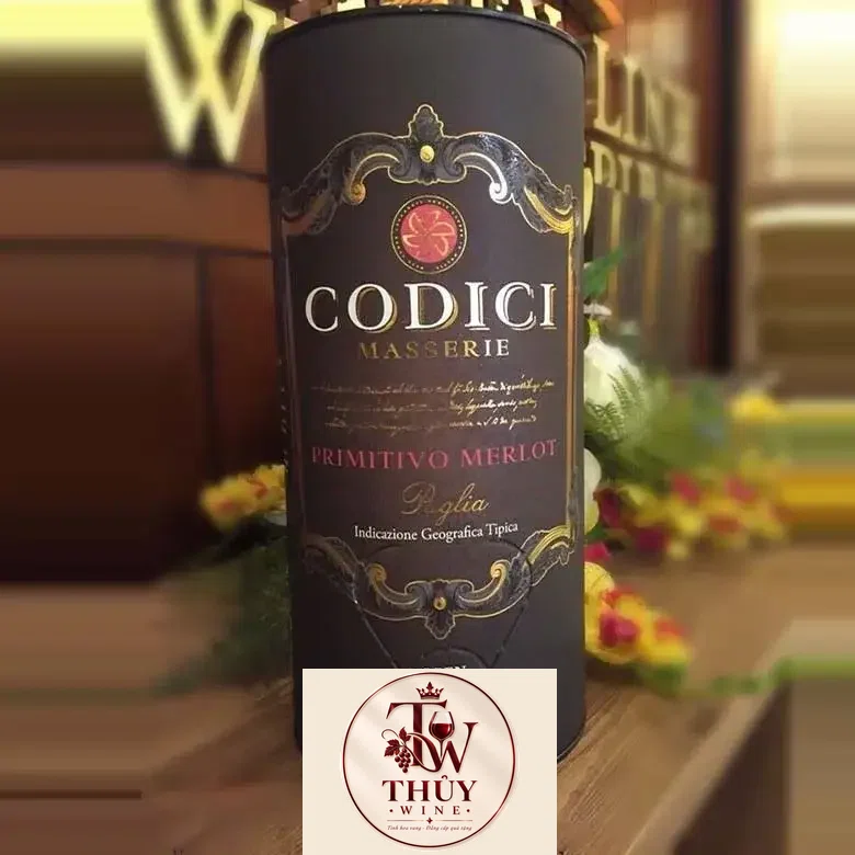 Vang bịch Ý Codici Tarantino Primitivo Merlot 3L