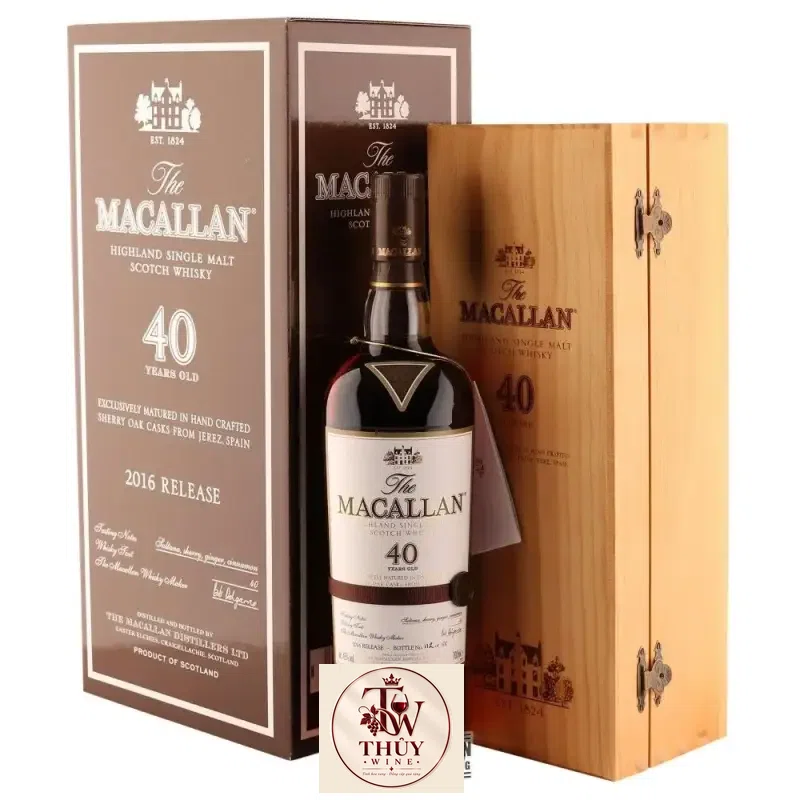 Rượu Macallan 40 Sherry Oak thượng hạng