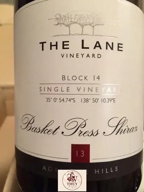 Rượu vang The Lane Vineyard Block 14 Basket Press Shiraz