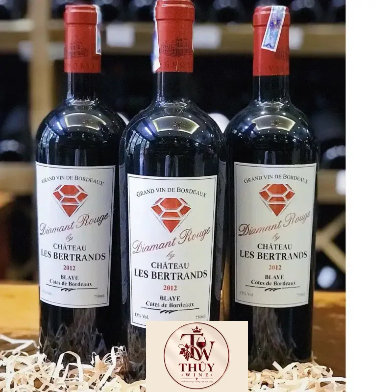 Vang Pháp Chateau Les Bertrands Diamant Rouge thượng hạng