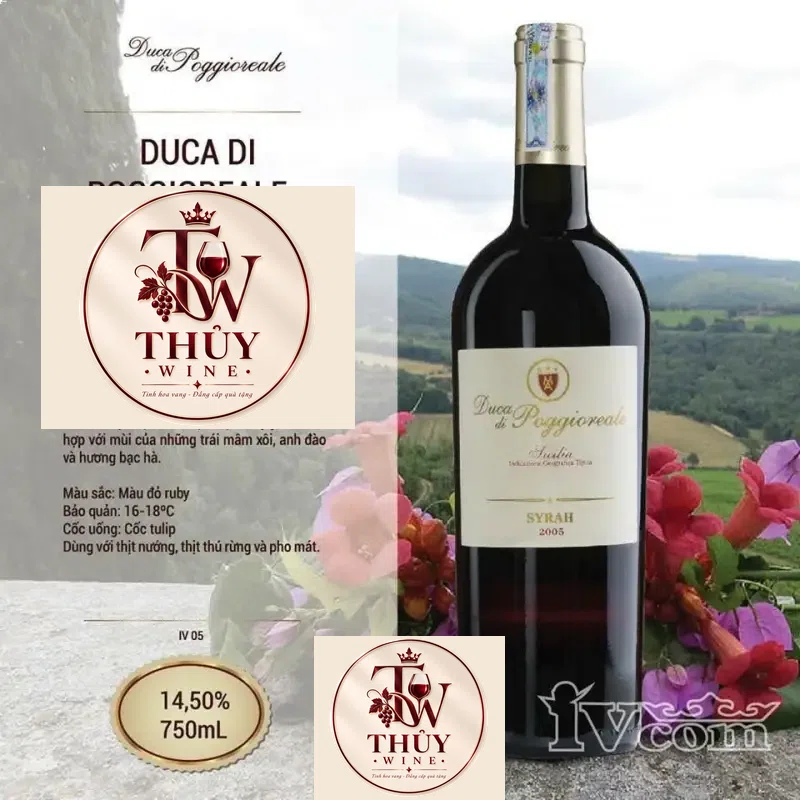 Vang Ý Duca Di Poggioreale Cabernet Sauvignon 2005