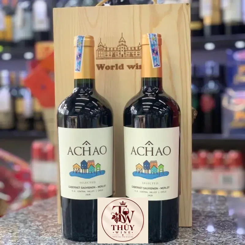 Vang Chile ACHAO SELECTED CABERNET SAUVIGNON MERLOT uống ngon