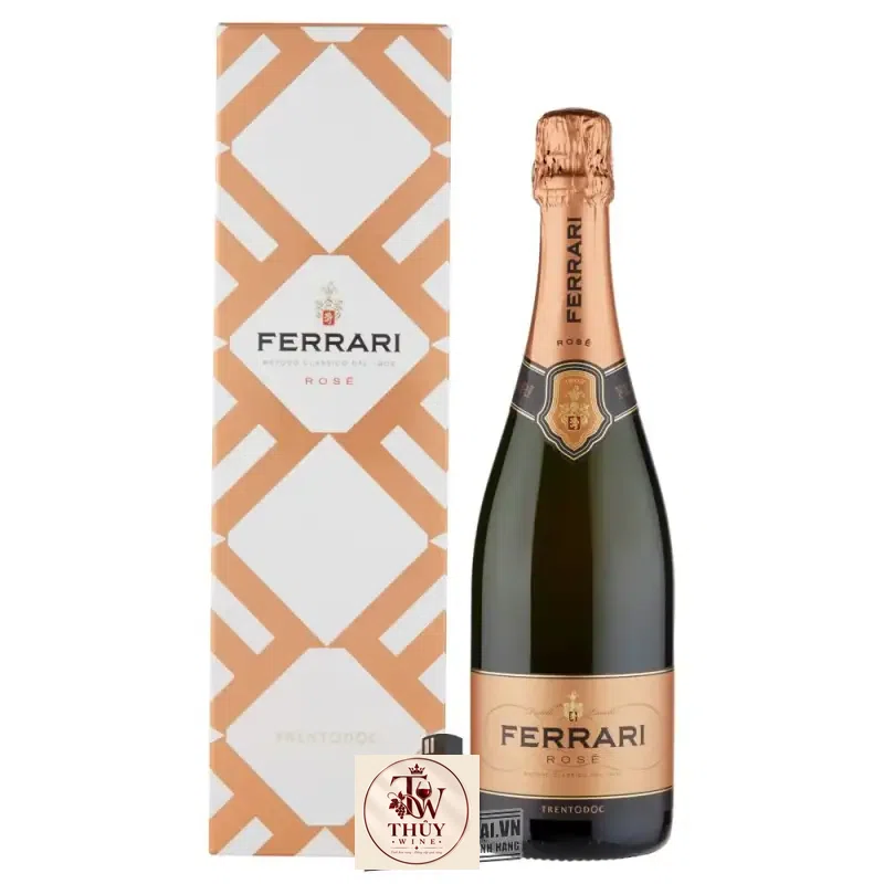 Vang nổ Ý Ferrari Rose Trento DOC