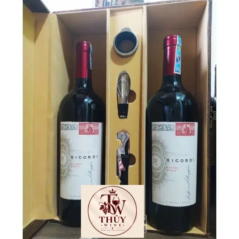 Vang ARGENTINA RICORDI MALBEC ROBLE thượng hạng