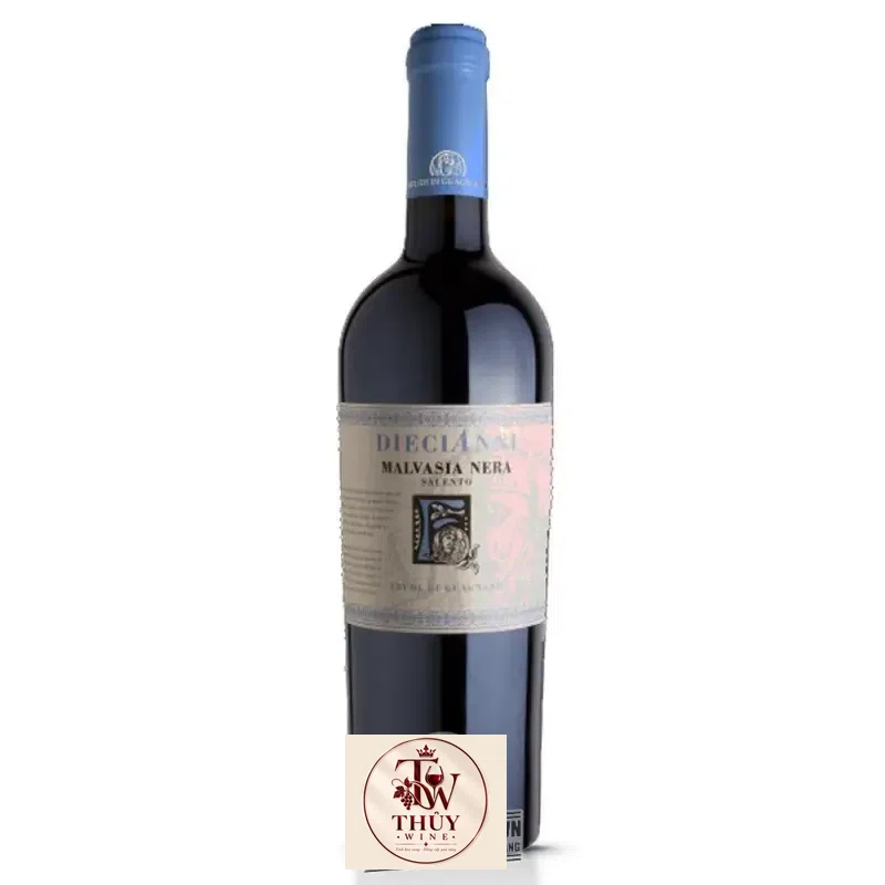 Rượu Vang Đỏ Diecianni Malvasia Nera uống ngon