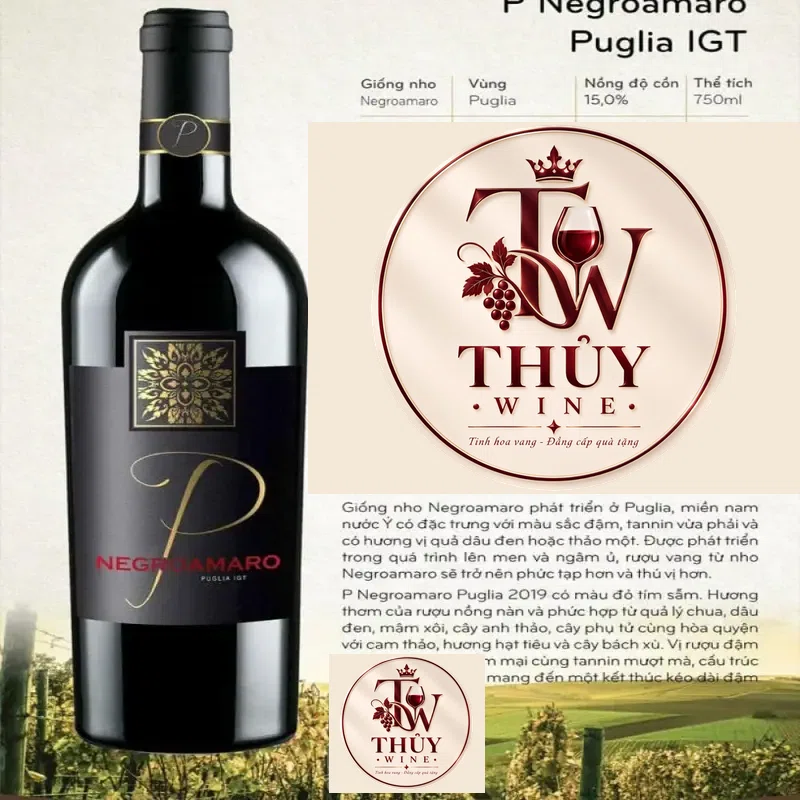 ruou vang y p negroamaro puglia mua ở đâu giá rẻ nhất