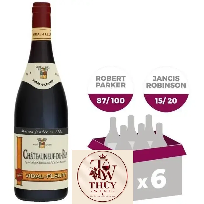 Vang Pháp CHATEAUNEUF DU PAPE VIDAL FLEURY