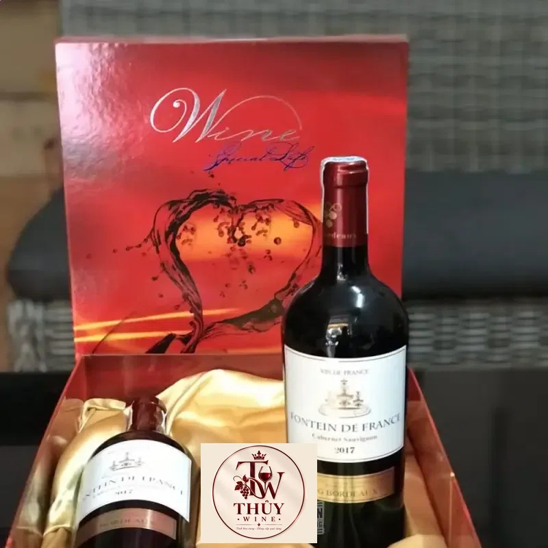 Địa chỉ bán vang phap fontein de france chai tang chai nho cabernet sauvignon giá rẻ tại Sài Gòn