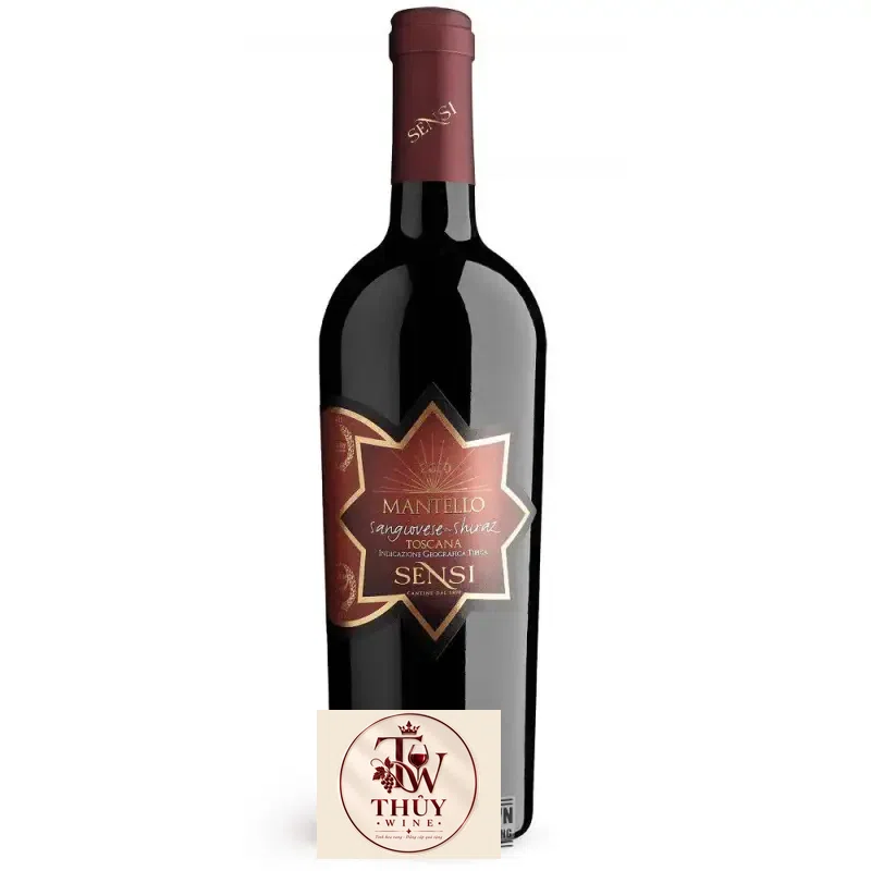 Vang Ý Mantello Sangiovese Shiraz Toscana Sensi