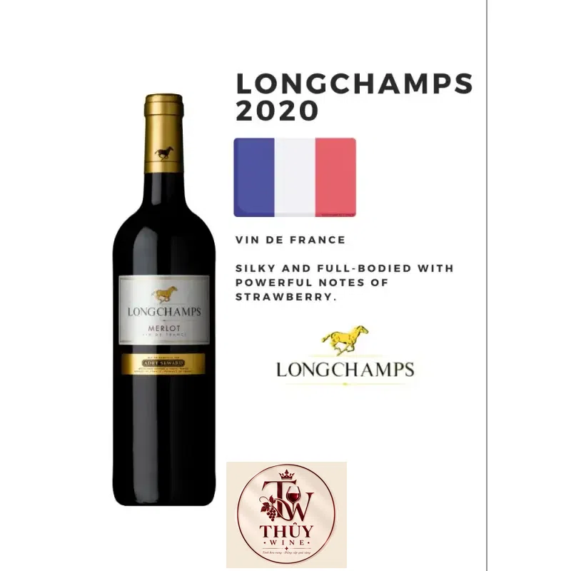 Mua vang phap longchamps merlot vdf adet seward giá rẻ tại Hà Nội