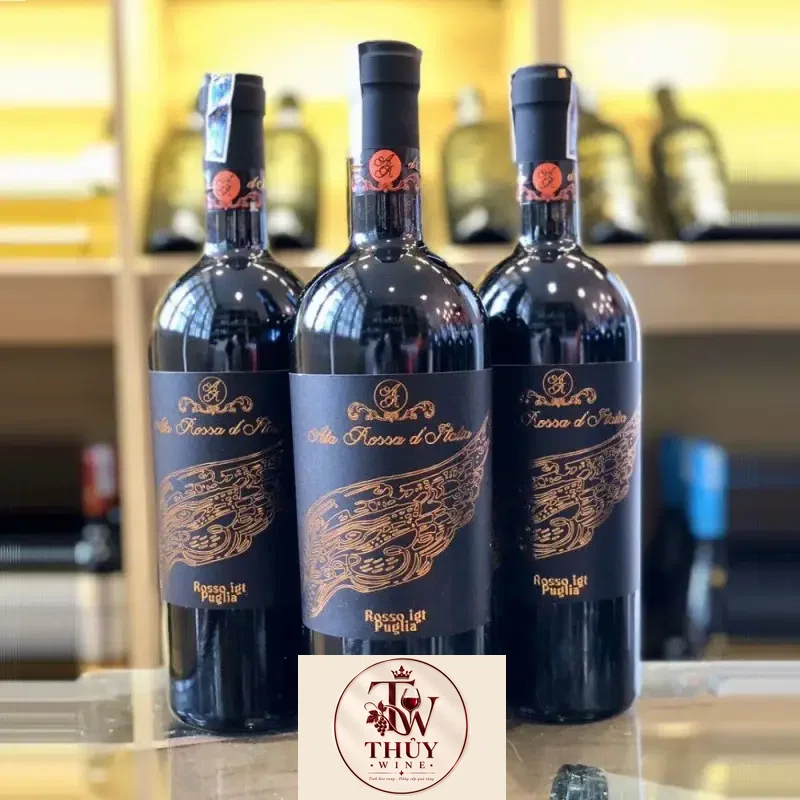 Vang Ý ALA ROSSO DITALIA PUGLIA Vang cánh công 16 độ