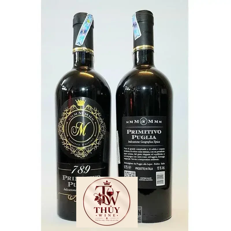 Rượu Vang Ý M 789 PRIMITIVO PUGLIA uống ngon