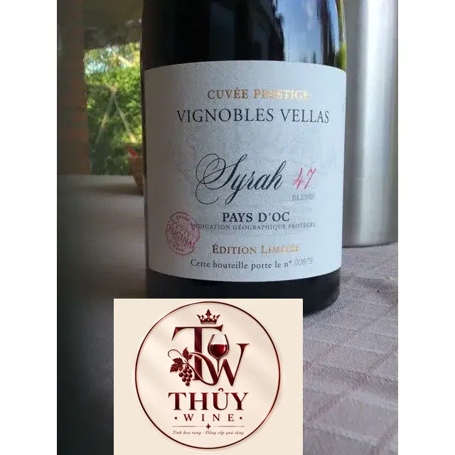 vang phap vignobles vellas syrah limited cuvee prestige giá bao nhiêu