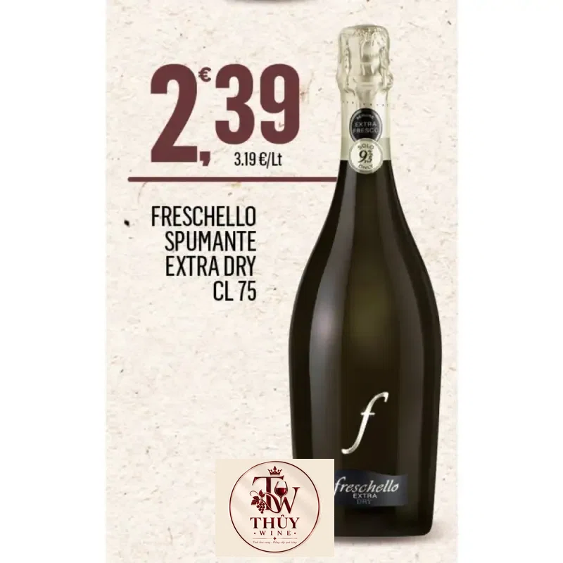Giá ruou vang no freschello spumante extra blanco