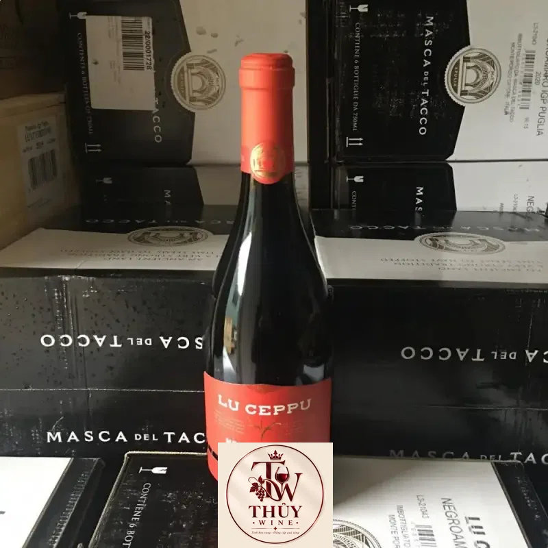 Mua ruou vang y masca del tacco lu ceppu negroamaro igp puglia giá rẻ tại Hà Nội