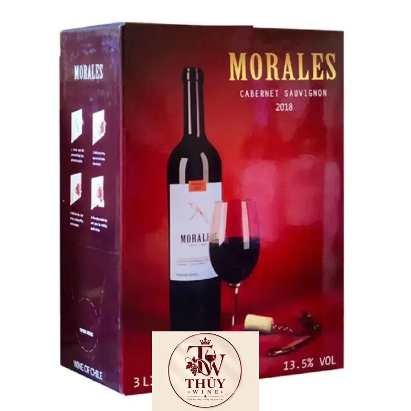 Rượu Vang Bịch Chile Morales 3L uống ngon