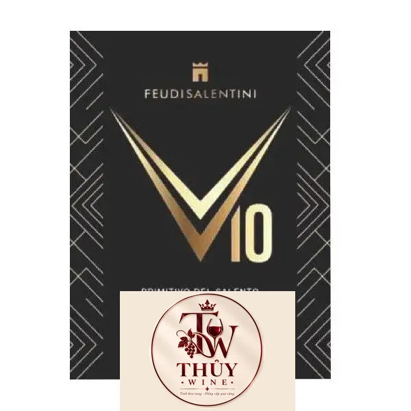 Vang Ý V10 PRIMITIVO DEL SALENTO 18,5 ĐỘ
