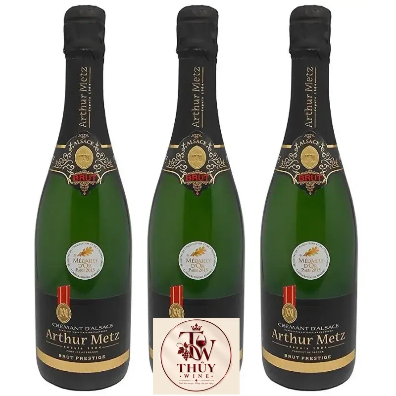 Vang nổ Pháp Arthur Metz Cremant D‘Alsace Brut Medaille Chính Hãng