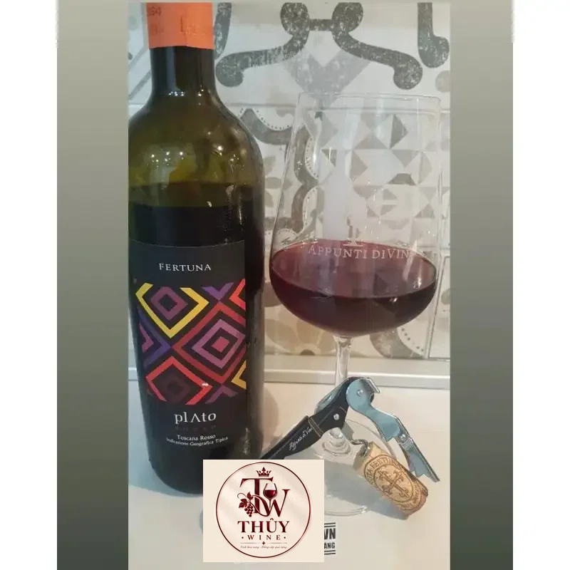 Giá vang y plato rosso maremma toscana igt fertuna cao cap