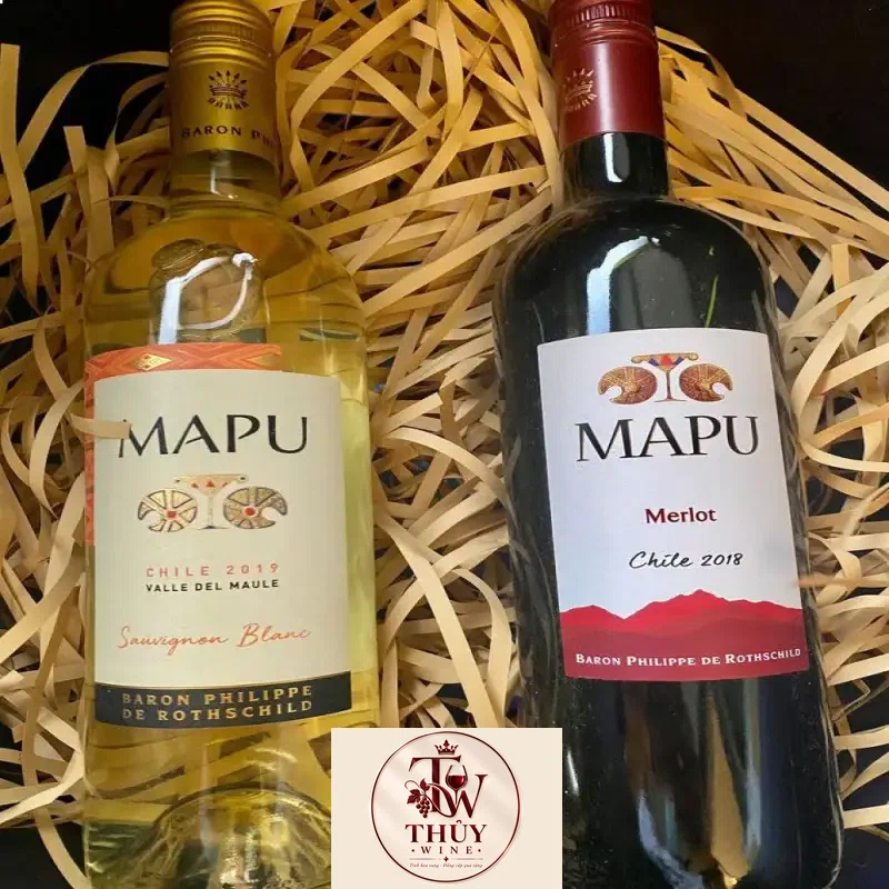 vang chile mapu baron philippe de rothschild red white giá bao nhiêu