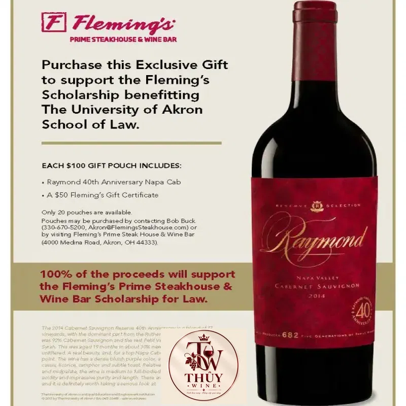 Mua ruou vang raymond reserve selection th anniversary giá rẻ tại Hà Nội