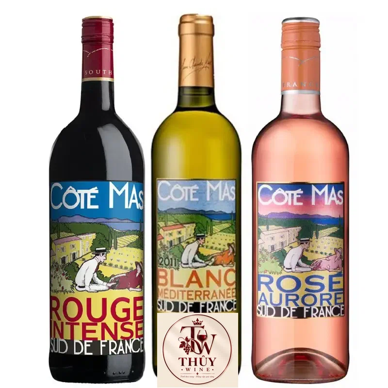 Vang Pháp Cote Mas Đỏ Trắng Hồng uống ngon
