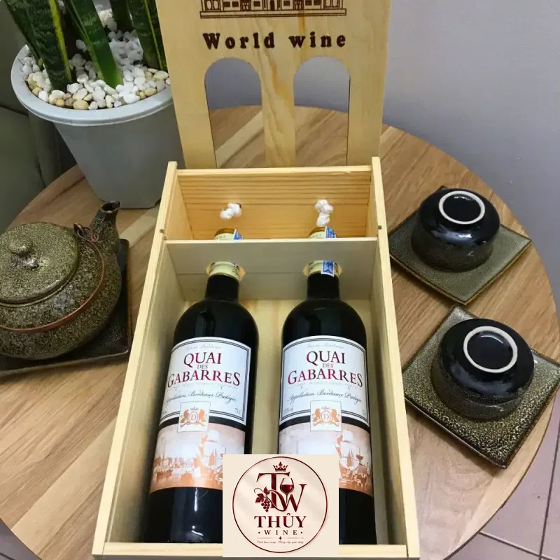 Địa chỉ bán ruou vang phap quai des gabarres bordeaux gia re giá rẻ nhất