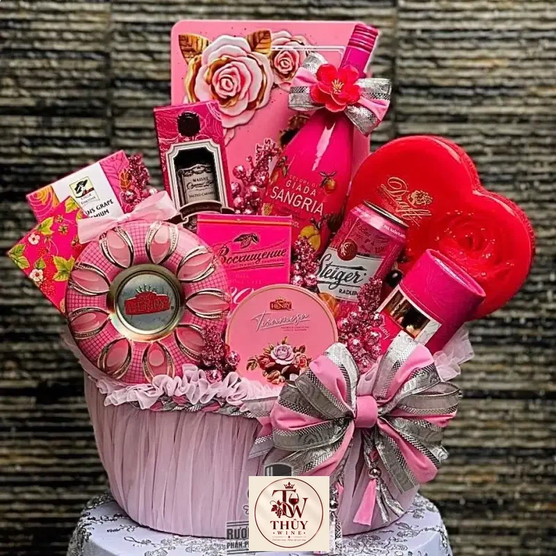 Giỏ Quà Tết Rượu Vang Ngọt Colori Di Giada Sangria uống ngon giá rẻ