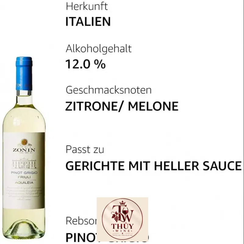 Địa chỉ mua vang y zonin classici pinot grigio friuli aquileia giá rẻ nhất