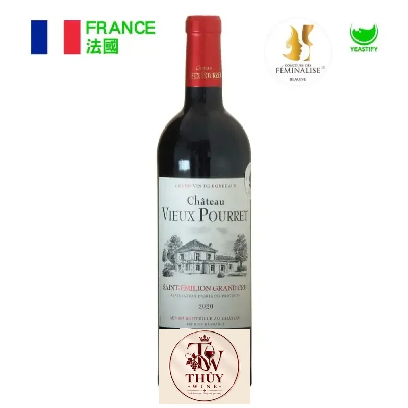 vang phap chateau vieux pourret saint emilion grand cru gia tot giá bao nhiêu