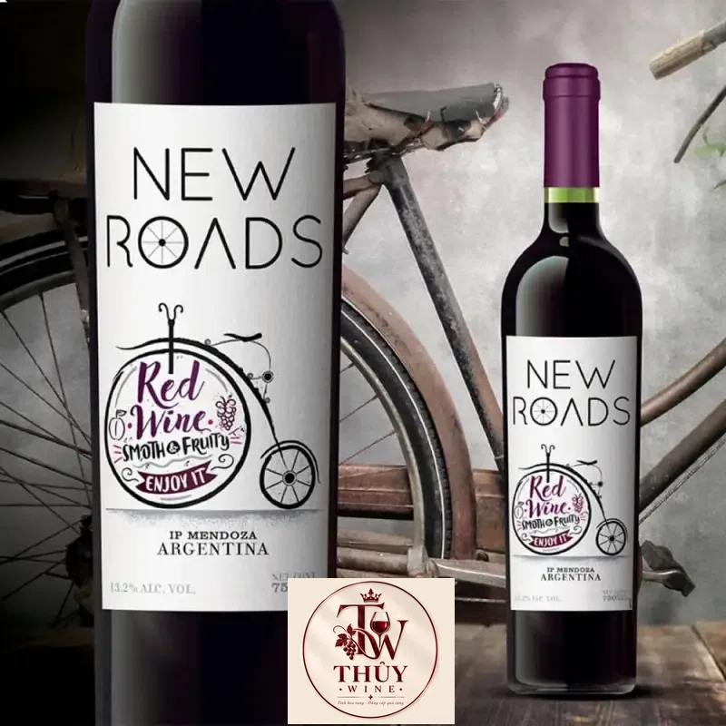 Mua ruou vang argentina new roads red wine xe dap giá rẻ tại Sài Gòn