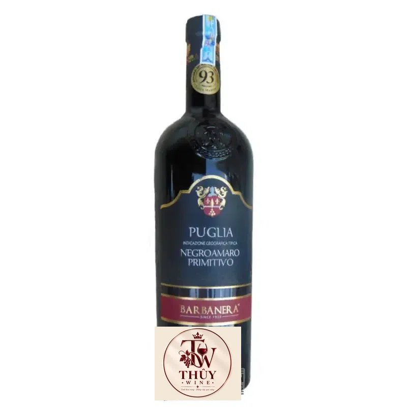 Rượu Vang Ý BARBANERA PUGLIA NEGROAMARO PRIMITIVO uống ngon