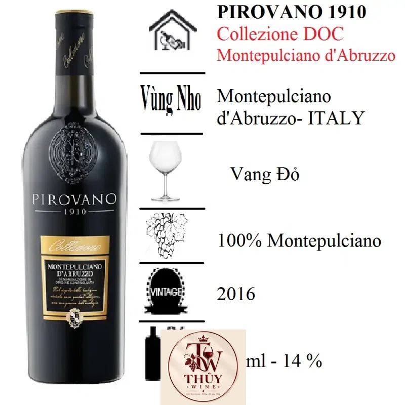 Vang Ý Pirovano Montepulciano D’abruzzo