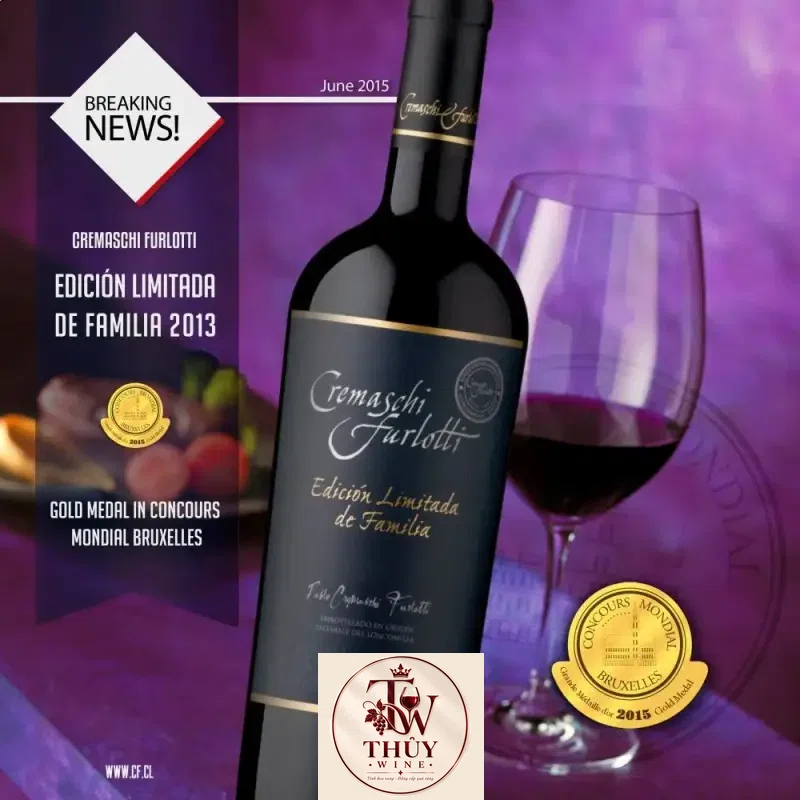 Vang Chile CREMASCHI FURLOTTI Limited Edition de Familia