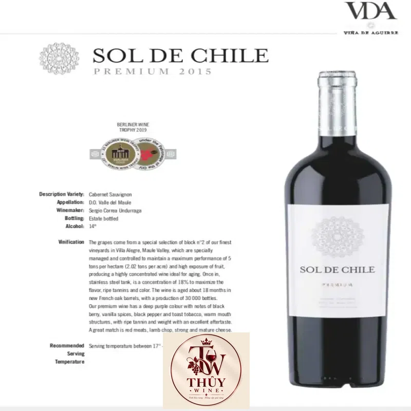 vang chile sol de chile premium cabernet sauvignon mua ở đâu giá rẻ nhất