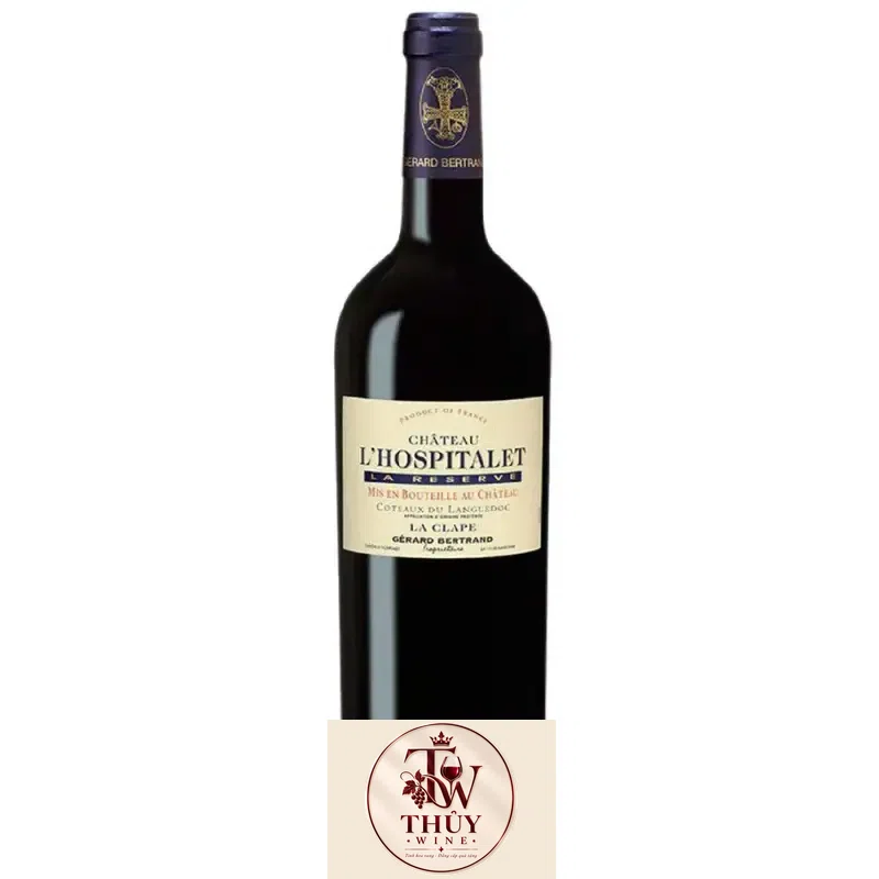 Vang Pháp LHospitalet red La Clape Chateau Gerard Bertrand