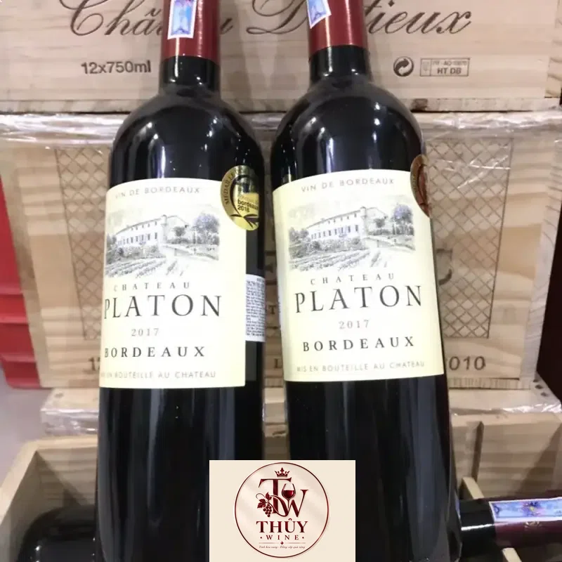 Địa chỉ bán vang phap platon chateau bordeaux red giá rẻ tại Sài Gòn