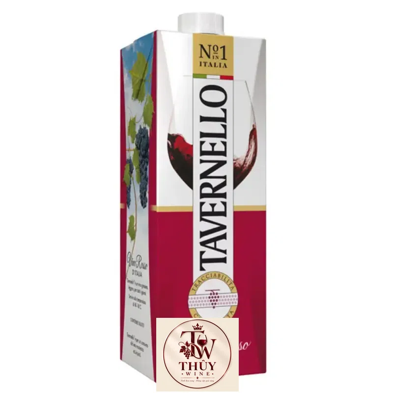 Vang Bịch Ý Tavernello Vino Rosso DItalia 1L